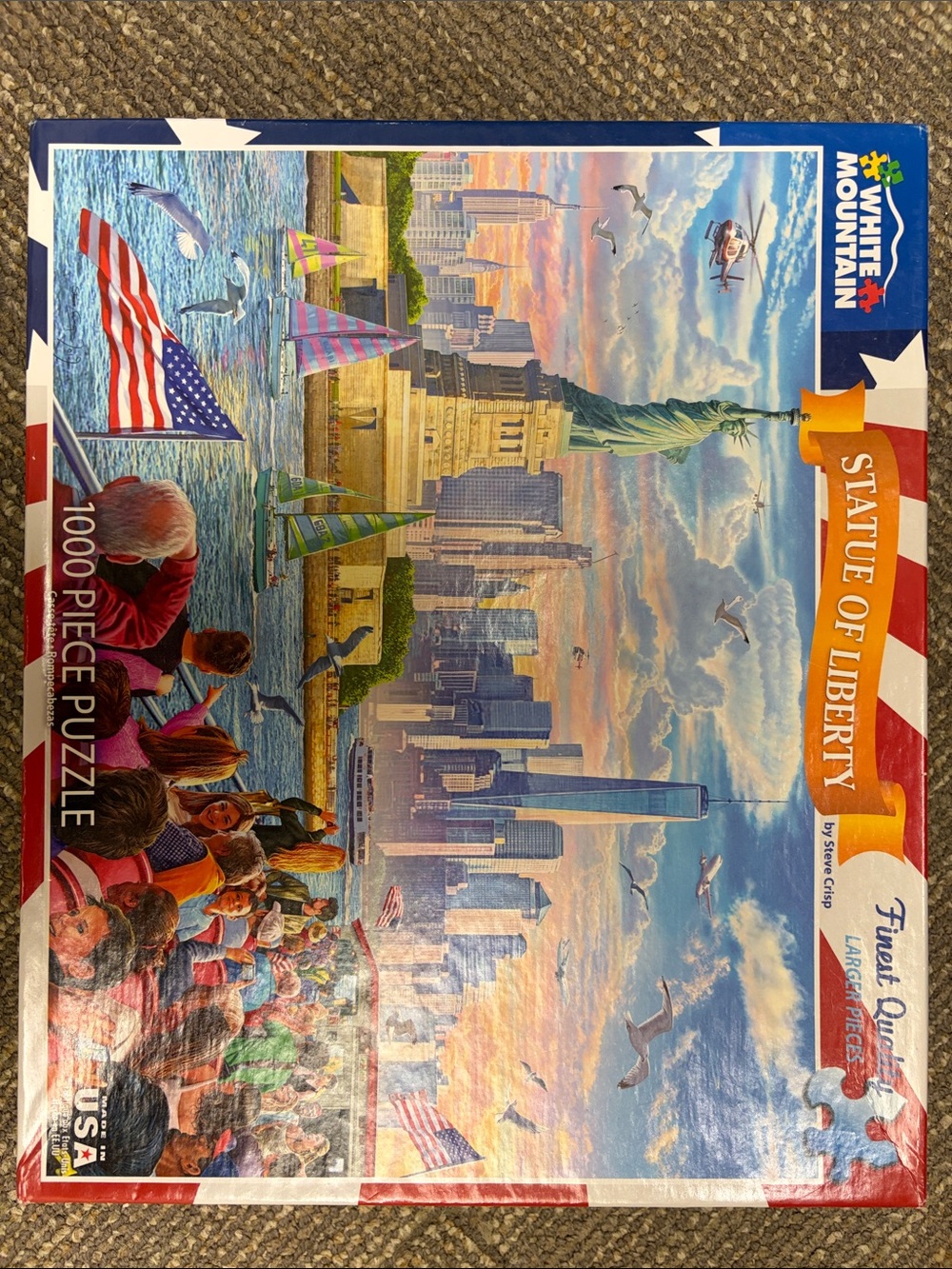 1000-Piece White Mountain Puzzle 🧩 “Statue of Liberty”